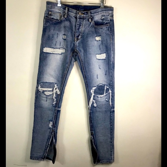 M n m l STRETCH DENIMRelaxed fitBlue jea… - Picture 15 of 16